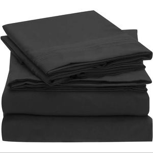 Soft Microfiber Deep Pocket Bed Sheets - 4 Piece Set